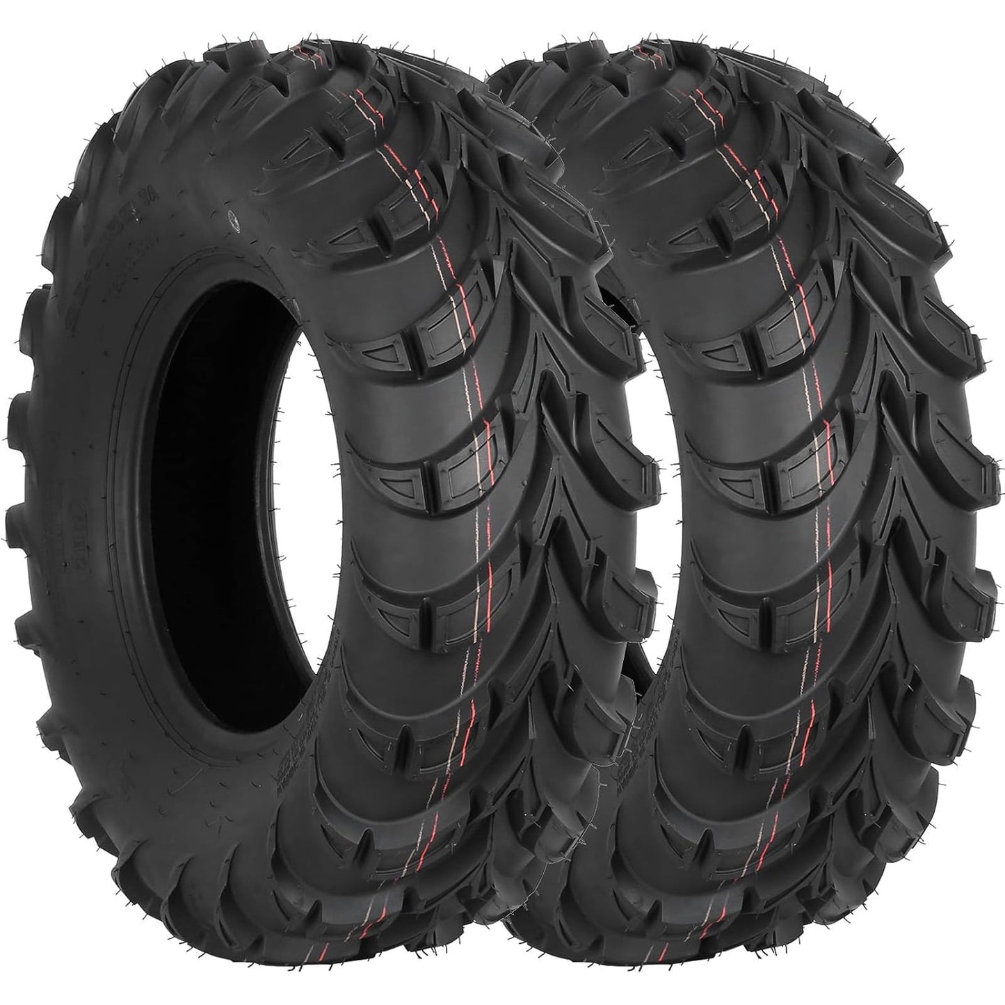 ATV UTV Tires 25x8x12 All Terrain Off-Road Heavy Duty Tires 6Ply 25X8-12 Tire Set of 2