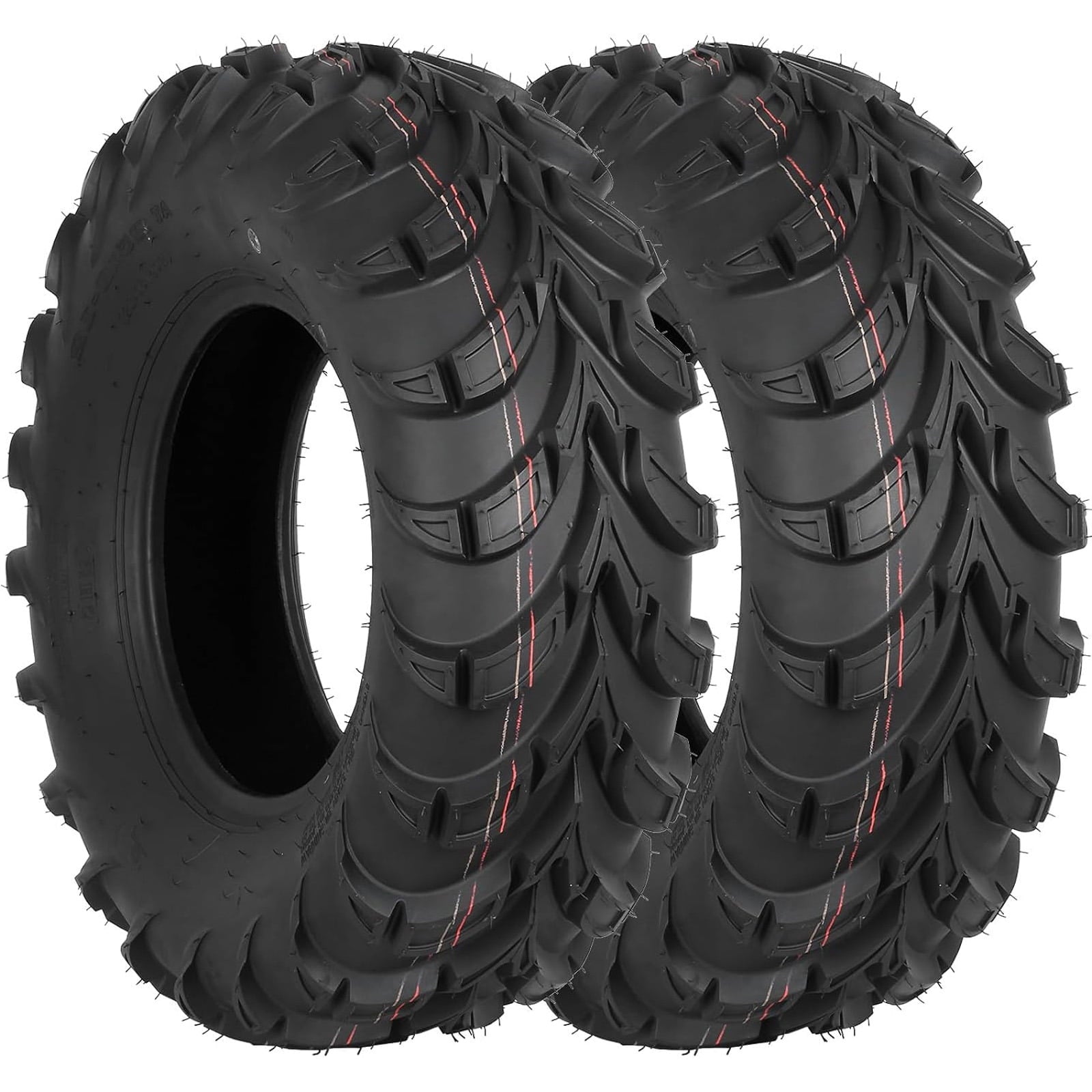 ATV UTV Tires 25x8x12 All Terrain Off-Road Heavy Duty Tires 6Ply 25X8-12 Tire Set of 2