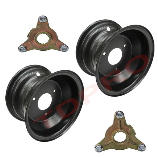 ATV Wheel Tire Rim 7 Inch Rim 3-hole with 23T Rear Axle Wheel Hubs for 16x8-7 Wheel Tire 70cc 90cc 110cc 125cc ATV Quad Go Kart Buggy 4 Wheelers Mini Bike Taotao Coolster