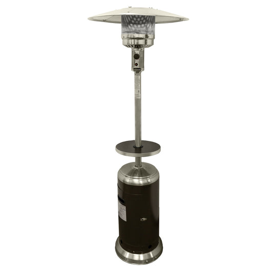 AZ Patio Heaters Outdoor Two-Toned Patio Heater in Stainless Steel and Hammered Bronze