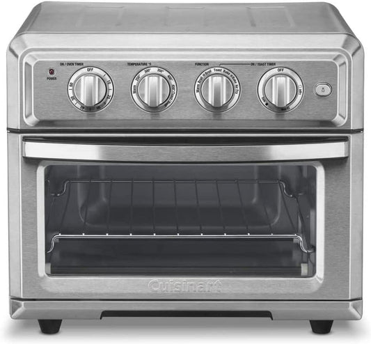 Air Fryer + Convection Toaster Oven by Wangxin, 7-1 Oven with Bake, Grill, Broil & Warm Options, Stainless Steel, TOA-60