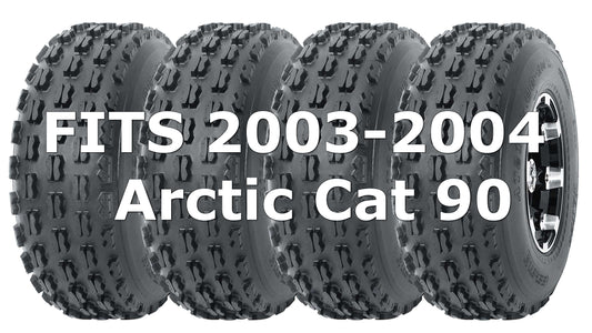 Arctic Cat 90 2003-2004 Full Set Wanda Sport ATV tires 19x7-8 19x7x8