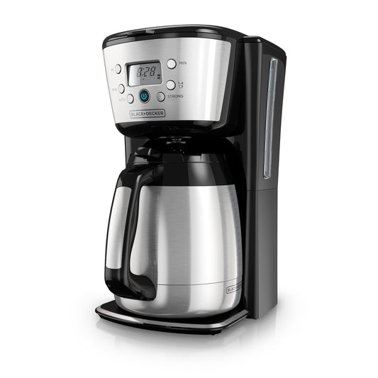 BLACK+DECKER Black 12 Cup Drip Coffee Maker with Thermal Carafe