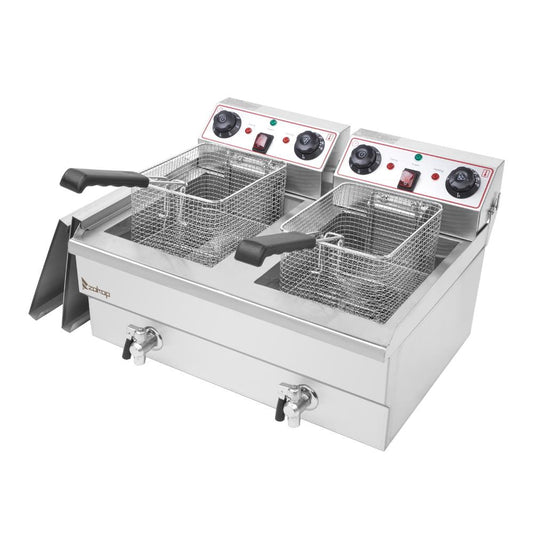 Baytocare 24.9QT Electric Deep Fryer Commercial Restaurant Fry Basket