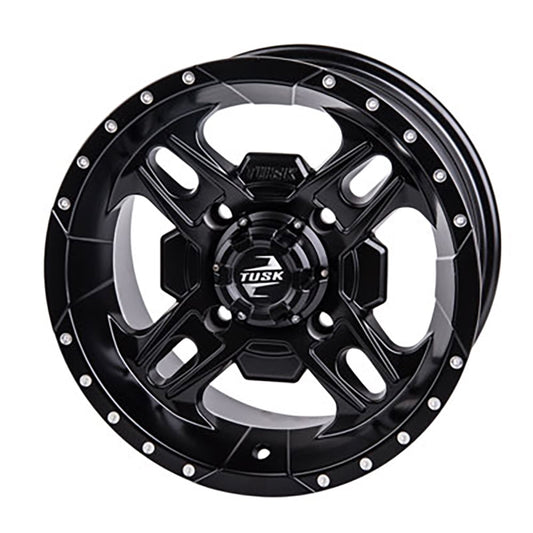 Beartooth Wheel 12x7 5.0 + 2.0 Matte Black 4/110 Compatible With Arctic Cat PROWLER 500 2020