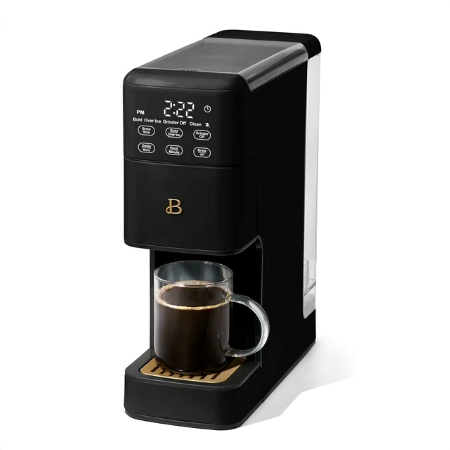 Beautiful Perfect Grind™ Programmable Single Serve Coffee Maker, White Icing by Drew Barrymore