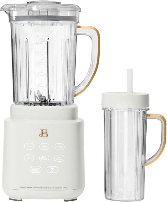 PowerExact Blender System with 700W Motor, 50oz Tritan Jar, 20oz Single-Serve Cup, No Drippy Sippy™ Lid, 3 Speeds & 4 Pre-sets