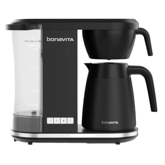 Bonavita Enthusiast 8 Cup Drip Coffee Brewer with Glass Carafe, Easy Cleaning, and Showerhead Design (Matte Black)
