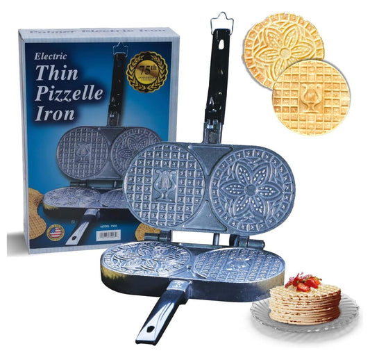 C. Palmer Extra Thin Pizzelle Iron, Model 7500, Electric Pizelle Maker, Made in America