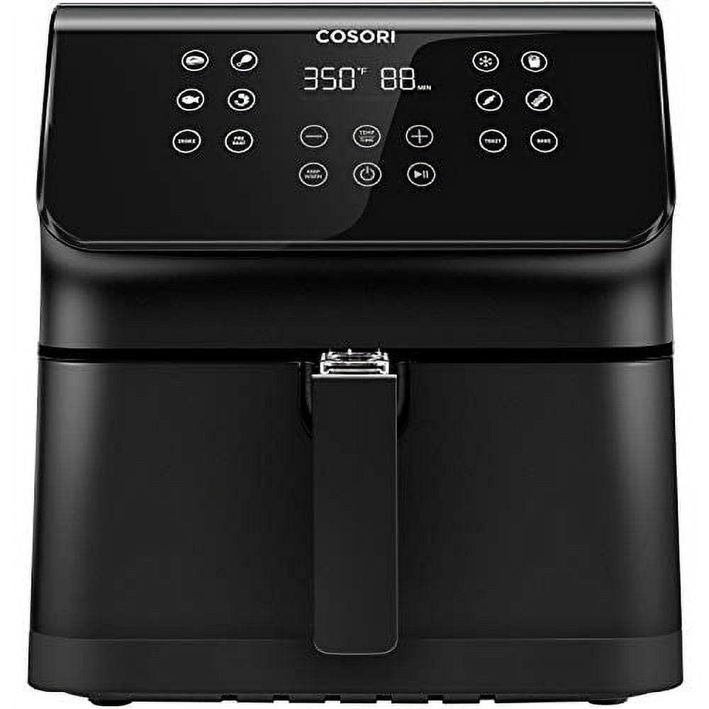 COSORI 12-in-1 Air Fryer with Cookbook(100 Recipes) XL 5.8QT 1700-Watt Air Fryer Oven (Black)-New, 12.65 in