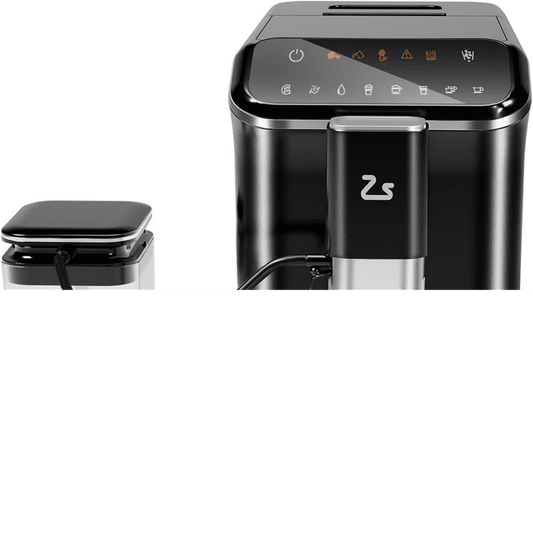 ChaoLink Automatic Espresso Machine with Milk Frother, Built-In & Espresso Bean Grinder, 20 Bar Latte Machine, Touch Screen Coffee Machine with 1.5L Water Tank