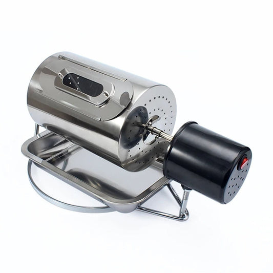 Coffee Beans Roaster Stainless Steel Cafe Bean Roasting Machine Baking Fry Peanut Grain Nuts Dryer ,Easy to Use