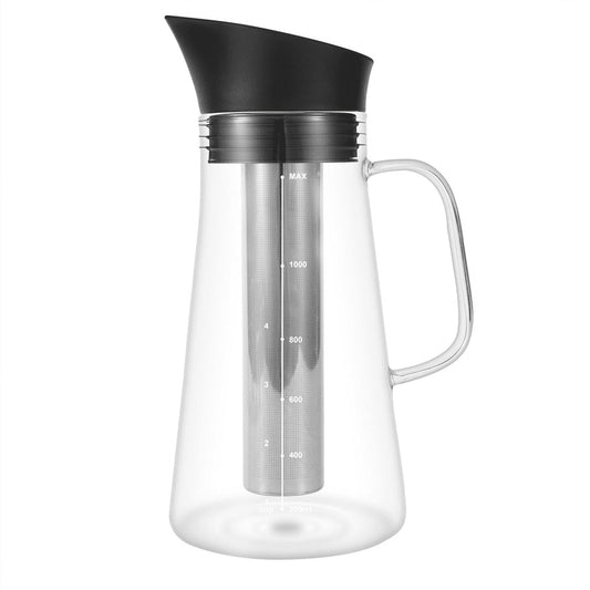 Cold Brew Coffee Maker Hot & Dual-Function Extract Ice Brewed Water Bottle Filter Pot