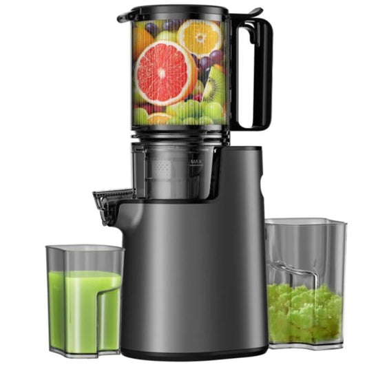Cold Press Juicer,Slow Masticating Juicer with 5.3" Wide Feed Chute,350W Juice Extractor Machine with High Juice Yield,Fit Whole Vegetables and Fruits