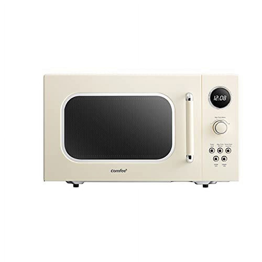Comfee' Retro Microwave with LED digital display, 0.9 Cu. ft, 900W, Apricot, CM-M092AAT