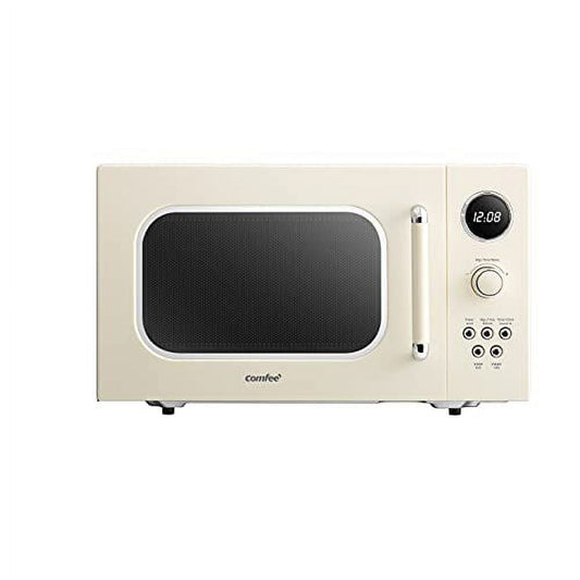 Comfee' Retro Microwave with LED digital display, 0.9 Cu. ft, 900W, Apricot, CM-M092AAT