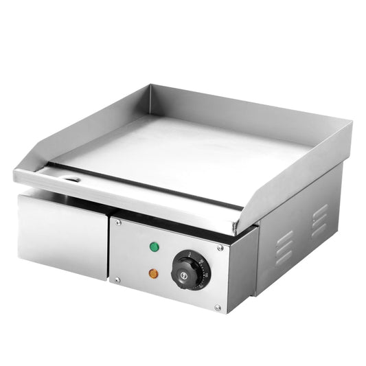 Commercial Electric Griddle, Nonstick Flat Top Griddle, Pancake Maker, 1700W Stainless Steel Heavy Duty Hot Plate with Adjustable Temperature 90°F-575°F for Restaurant Home