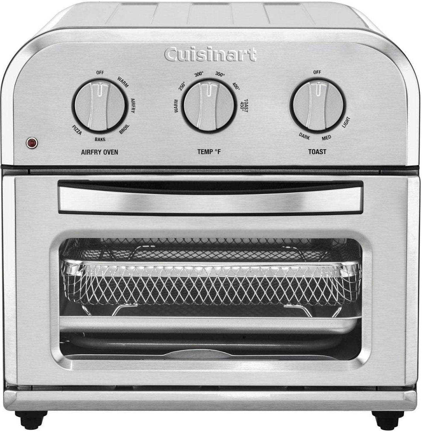 Compact Air Fryer Toaster Oven - Stainless Steel