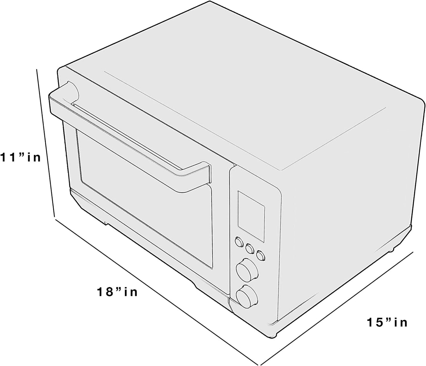 Convection Toaster Oven | Large Capacity |  Cook Modes | Stainless Steel | 1500