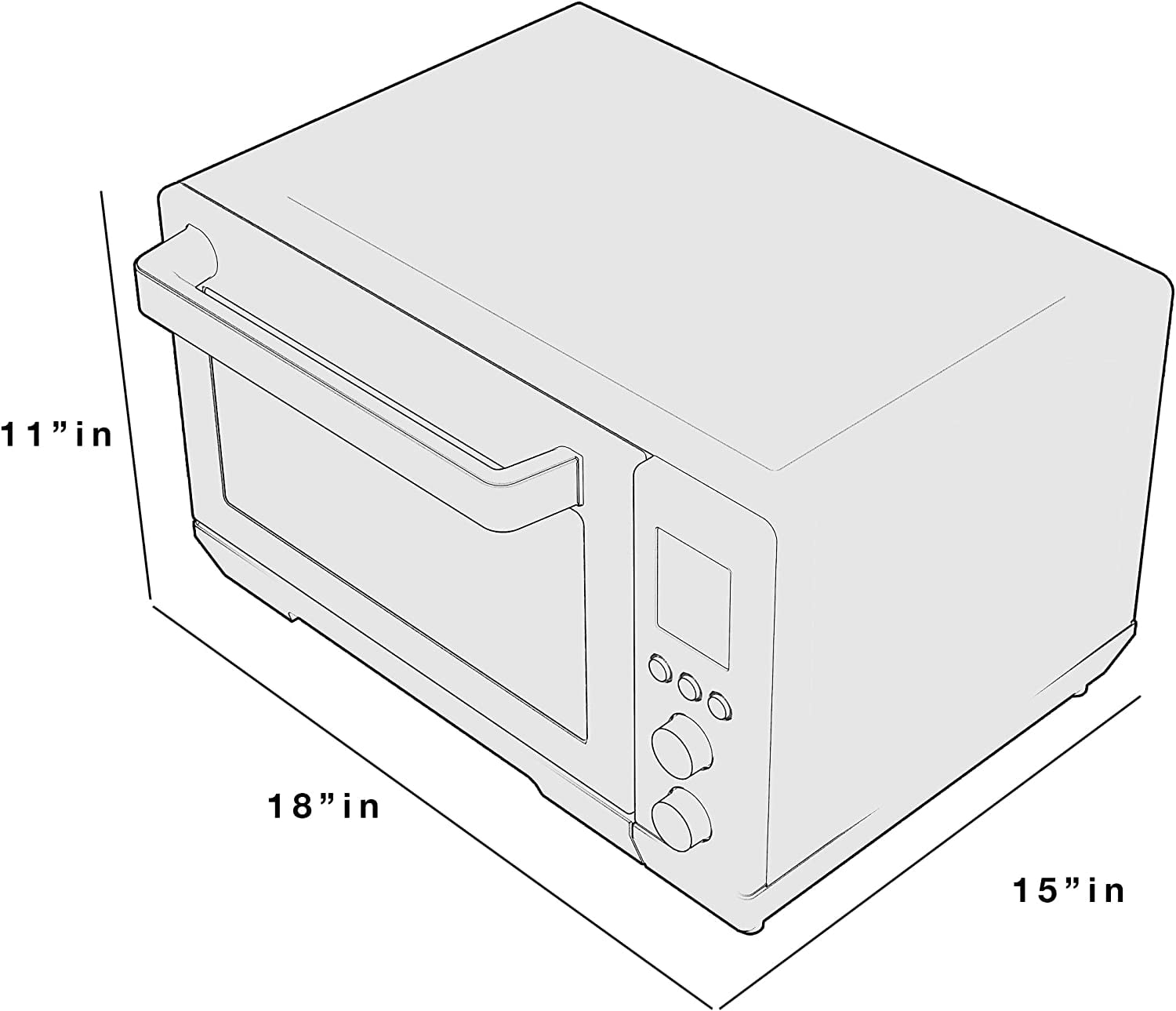 Convection Toaster Oven | Large Capacity |  Cook Modes | Stainless Steel | 1500