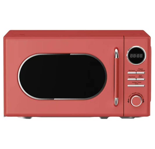 Countertop Microwave, Classic Touch Small Appliance, 0.7 Cubic Ft, Red