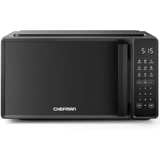 Countertop Microwave Oven 0.7 Cu. Ft. Black - 10 Power Levels + 6 Presets, Energy-Saving & Child-Safe - Compact Microwave for Family Kitchen | Small Microwave, Kitchen Appliances, Compact Microwave