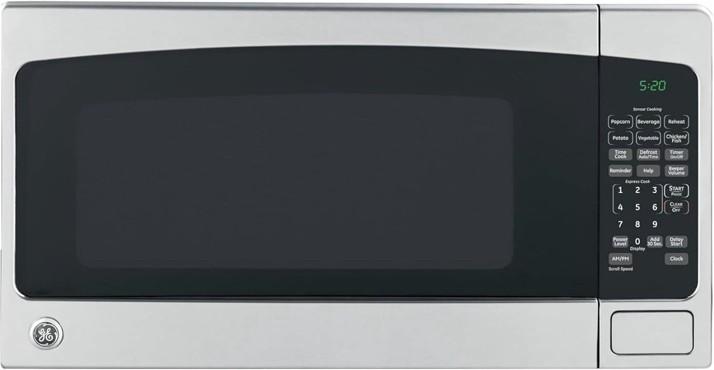 Countertop Microwave Oven, 700-Watt with 6 Auto-Cook Settings, Child-Safety Lock, Compact Stainless Steel Design for Dorms, Apartments & Small Kitchens, 0.7 Cu. Ft Capacity