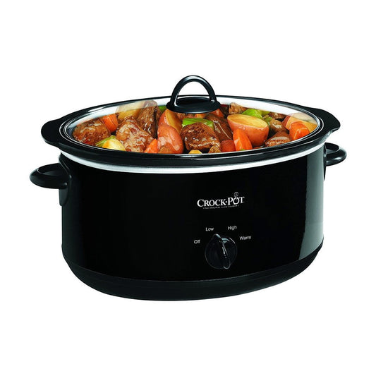 Crockpot Manual 8-Quart Slow Cooker Black C101