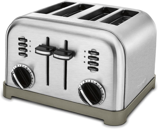 Cuisinart 4-Slice Toaster, 6-browning Levels, Brushed Silver (CPT-180C)