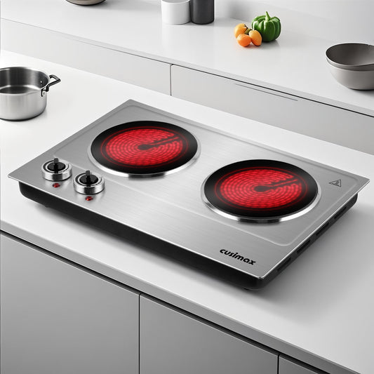 Cusimax 1800W Infrared Ceramic Electric Hot Plate with Portable Countertop Burner
