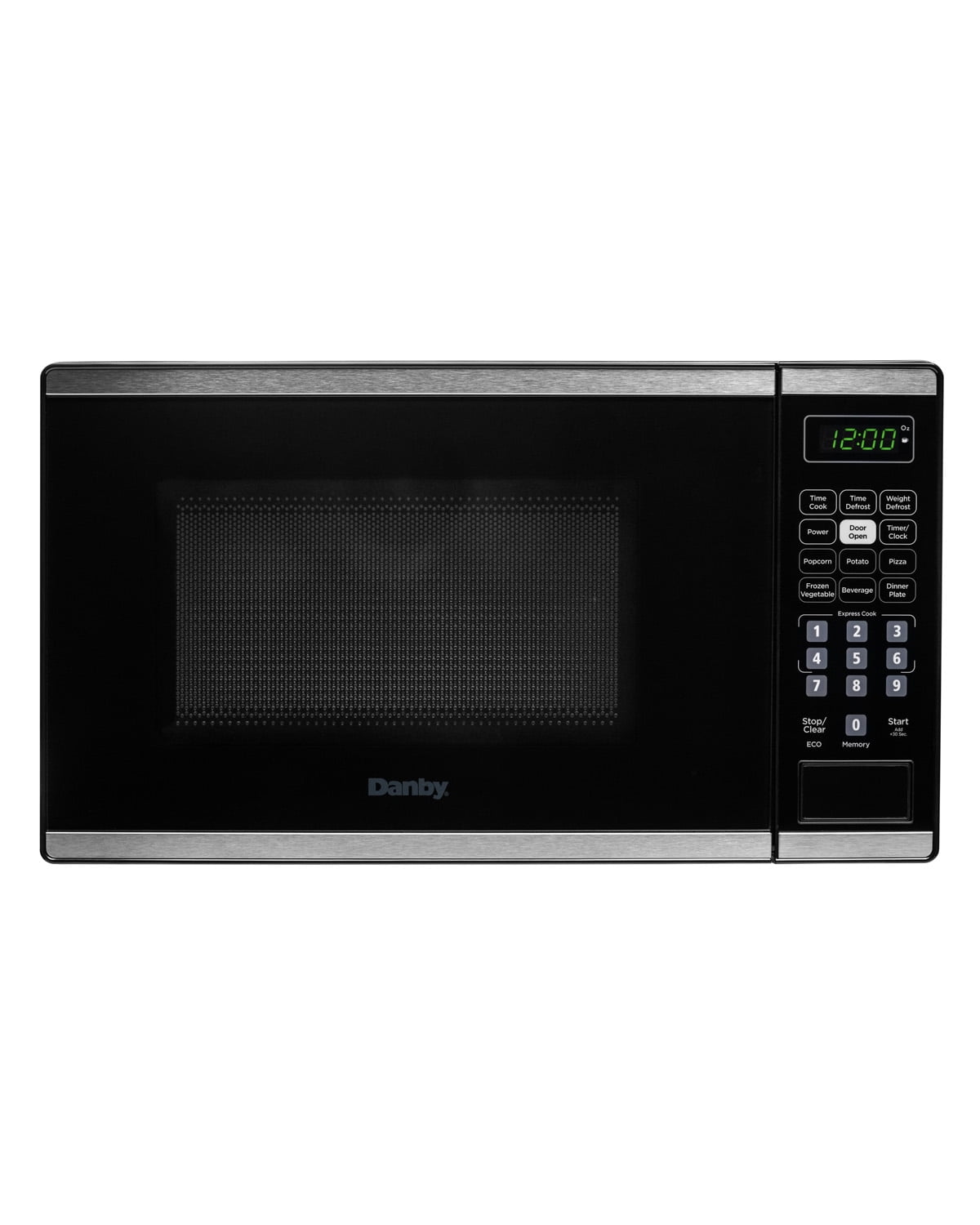 Danby 0.7 cu. ft. Countertop Microwave in Black and Stainless Steel (DBMW0722BBS)