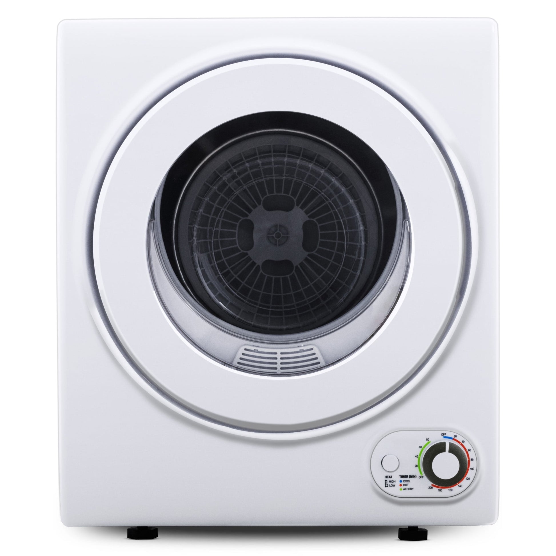 EUHOMY 1.5 Cu.Ft Portable Clothes Dryer 850W Front Load with 200 Minute Timer for Apartment Home DOE Certified, White