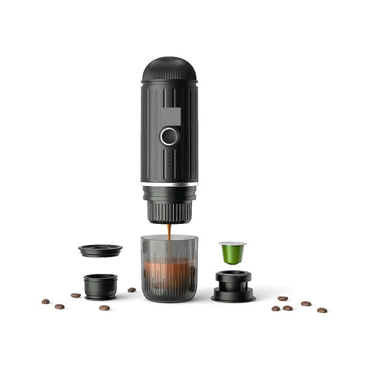 Electric Portable Heating Coffee Machine For Car Home Camping Wireless Travel Coffee Maker Fit Capsule Powder ,Protable