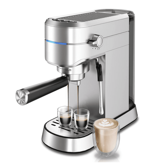Espresso Machine,20 Bar Espresso Maker with Commercial Steamer for Latte and Cappuccino, Coffee Machine with 42 oz Removable Water Tank,Stainless Steel (Home Barista)