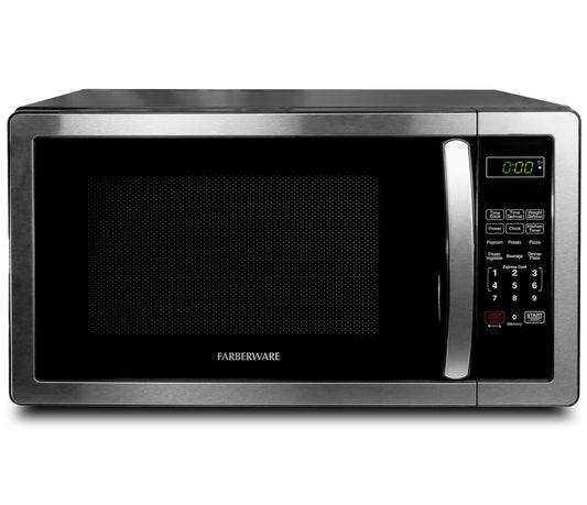 Farberware Classic FM11BKBSS 1.1 Cu. Ft. 1000-Watt Microwave Oven, Stainless Steel