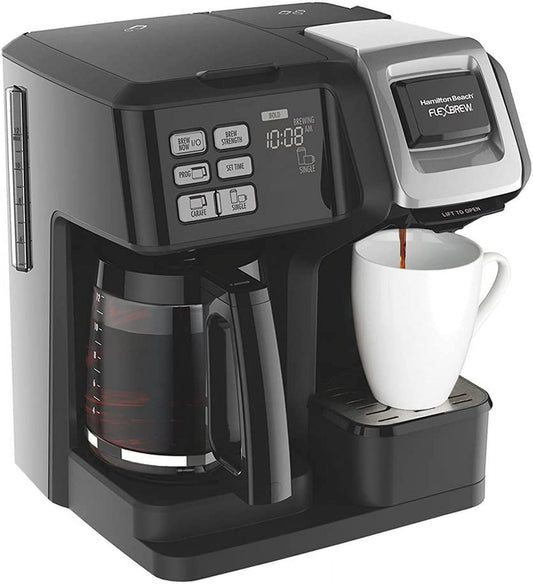 FlexBrew 2-Way Brewer Programmable Coffee Maker Bundle with Support Extension