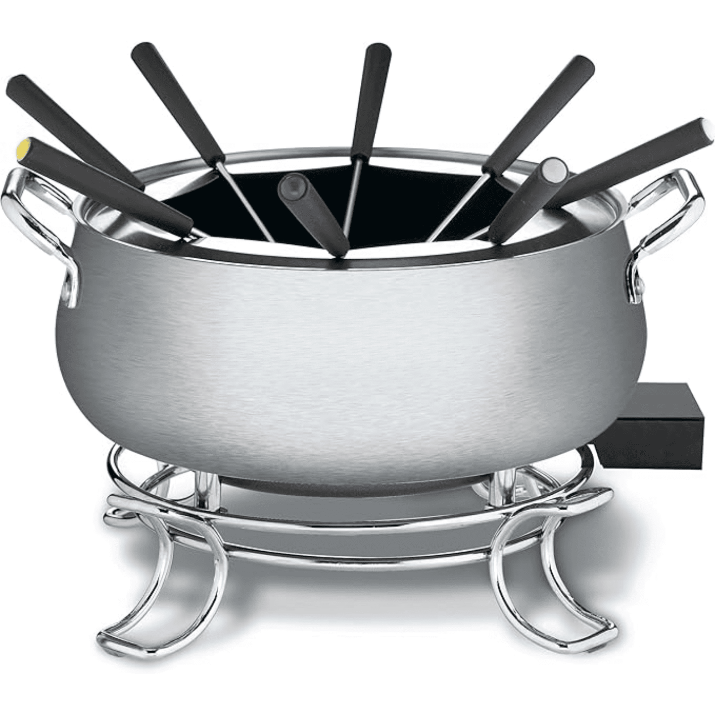 Fondue Pot, 3 Quart, For Chocolate, Cheese, Broth, Oil, Stainless Steel