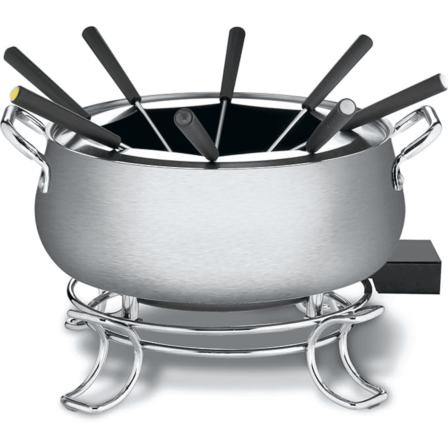 Fondue Pot, 3 Quart, For Chocolate, Cheese, Broth, Oil, Stainless Steel
