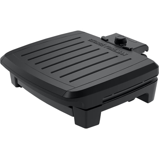 GEORGE FOREMAN® Contact Submersible™ Grill, 5-Serving Grill - Adjustable Temperature Control, Black Plates, Wash the entire grill C101