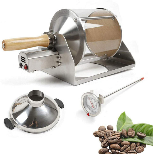 Gas Coffee Roaster Electric Coffee Bean Roaster Grinder Mill Coffee Bean Baker Machine