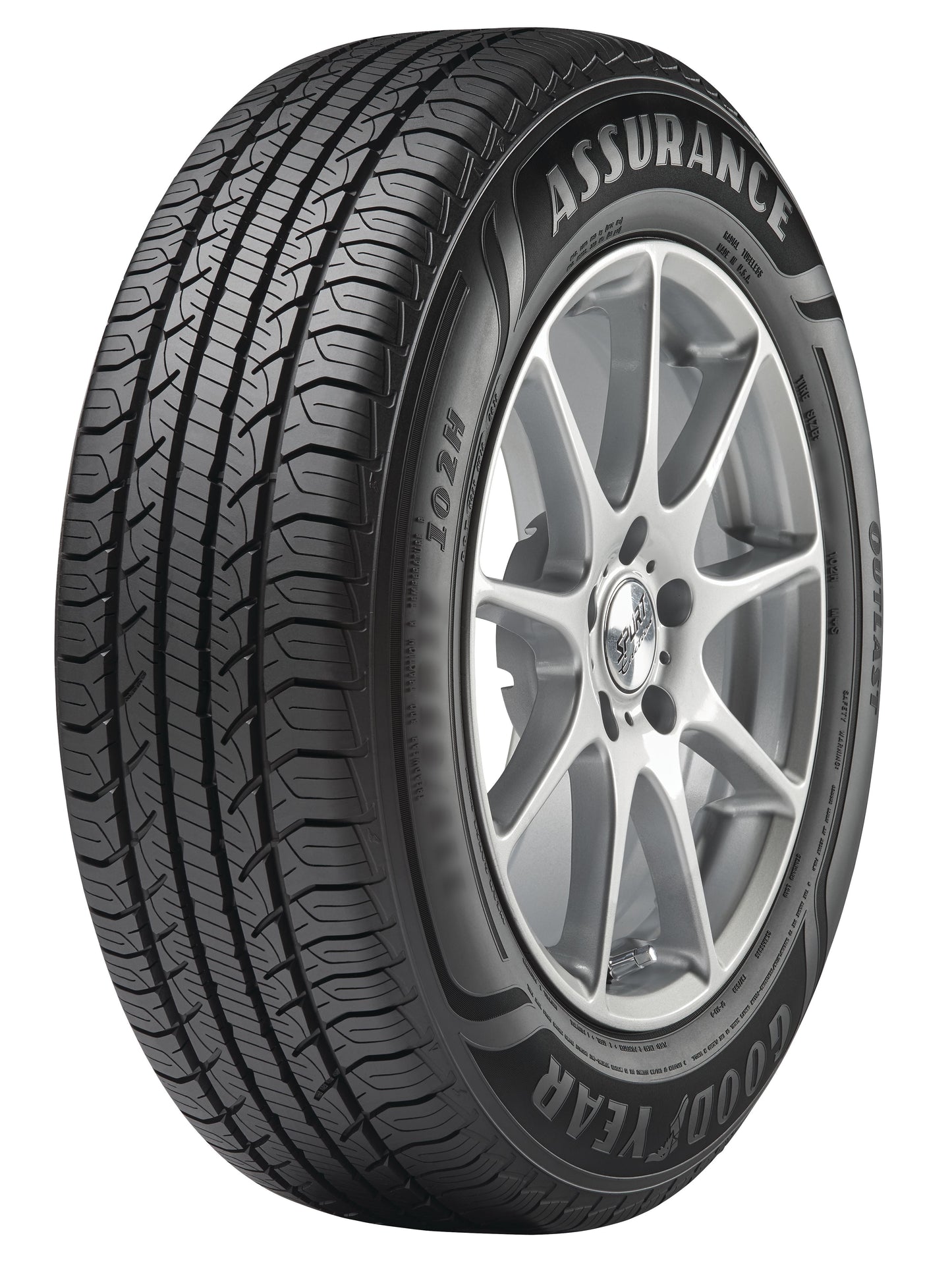Goodyear Assurance Outlast 205/55R16 91H All-Season Tire Fits: 2012-13 Honda Civic EX-L, 2014-15 Honda Civic EX