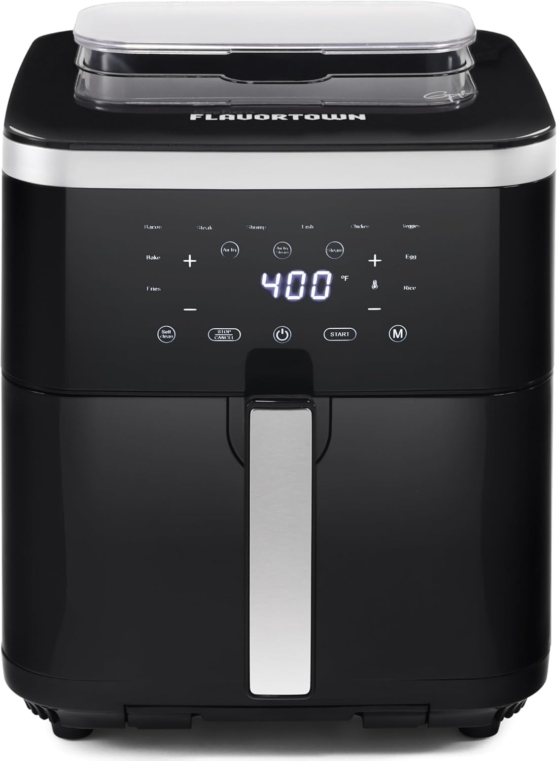Guy Fieri's Flavortown 6.5 Quart Steam Air Fryer with Moisture Lock Technology –  Programmable Steamer and Air Fryer Combination, Temperature Control, 10-Presets, 1700 Watts