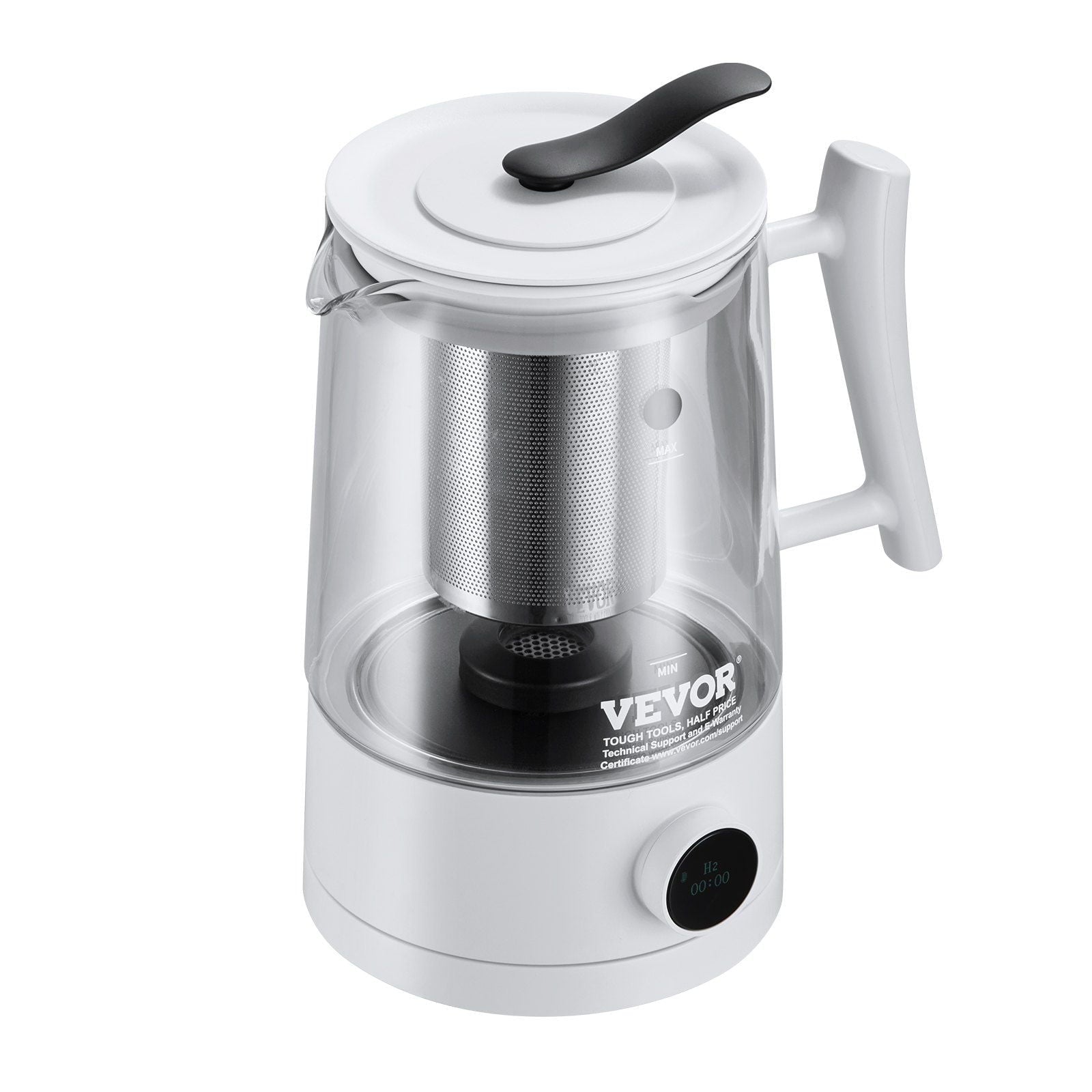 HCY Hydrogen Water Pitcher Generator, 1.5 L / 52.8 oz Large Capacity Hydrogen Generator Water Kettle, SPE and PEM Technology, Hydrogen Rich Water Ionizer Machine for Brewing Coffee or Tea