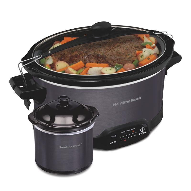 Hamilton Beach 7 Quart Programmable Stay or Go Slow Cooker with Dipper