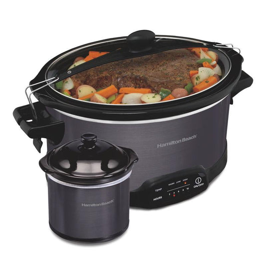 Hamilton Beach 7 Quart Programmable Stay or Go Slow Cooker with Dipper