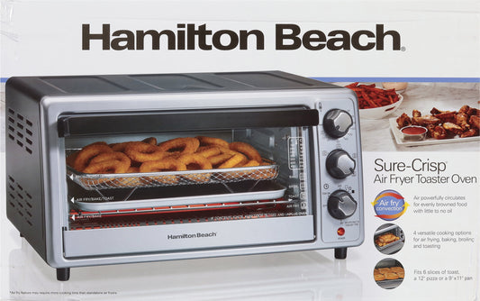 Hamilton Beach Air Fryer Sure-Crisp Toaster Oven 1 ea
