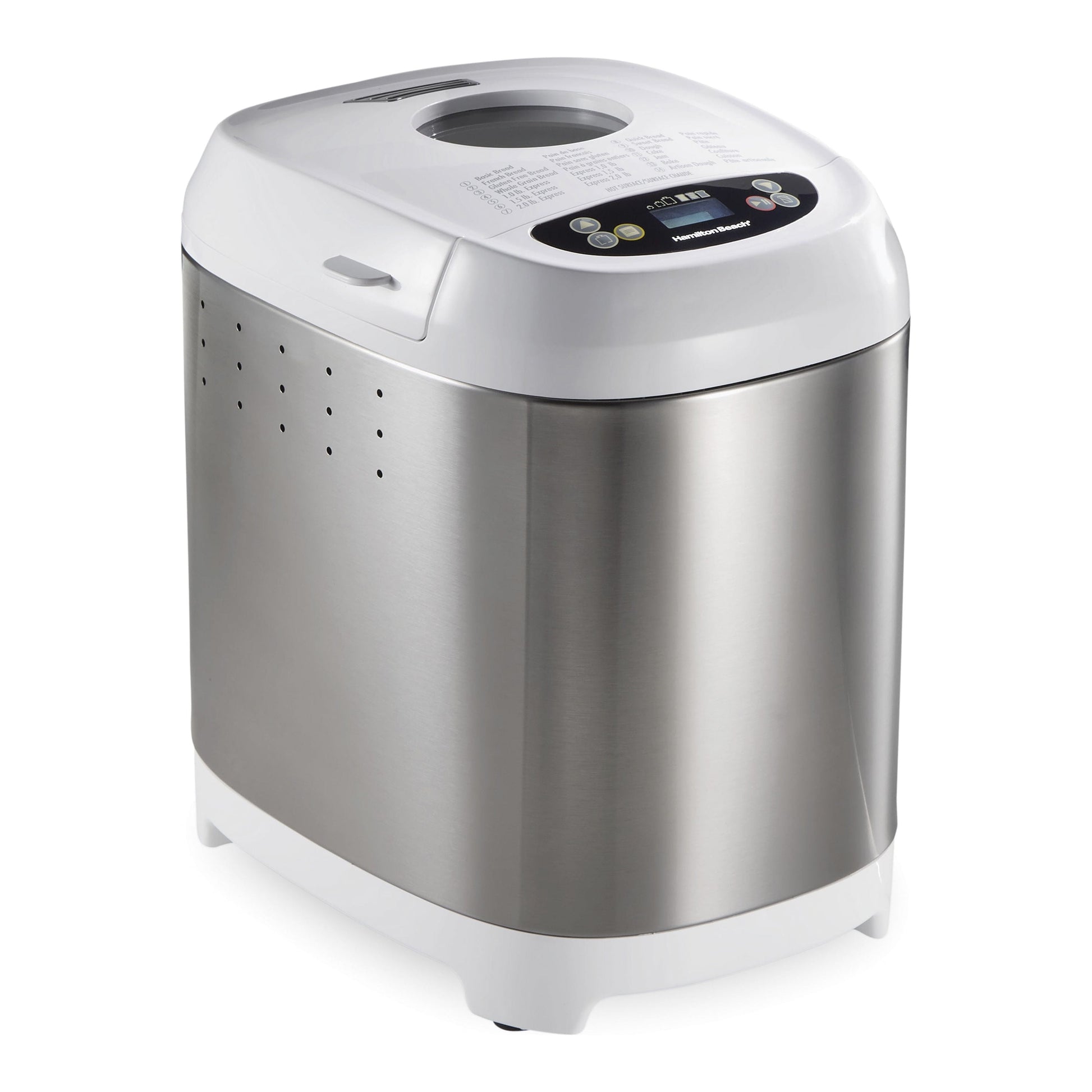 Hamilton Beach Artisan Dough and Bread Maker, 14 Settings including Gluten-Free, White, 29987