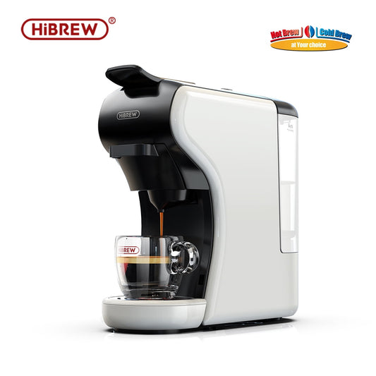 HiBREW Coffee Machine 19 Bar 4in1 Hot & Cold Multiple Capsule Espresso Cafetera Pod Coffee Maker Dolce Milk Nexpresso Powder H1A