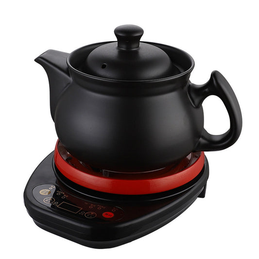 Household Ceramic Electric Kettle,Multifunctional Electric Hot Water Kettle, Flower Teapot Chinese Medicine Pot Automatic Tea Maker for Office Home