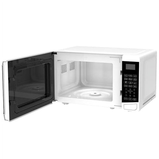 IMPECCA Countertop Microwave Oven 10 Auto Menus Defrost Timer LED 0.7 Cu. 700W 9.65” Turntable Child Lock Press to Open